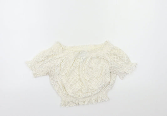 Womens UK Size 12 New Look White Basic