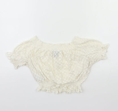 Womens UK Size 12 New Look White Basic