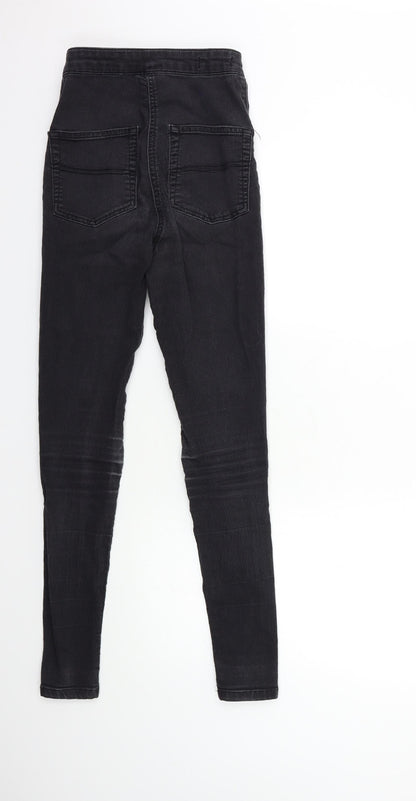 COLLUSION Womens Black  Denim Skinny Jeans Size 25 in L34 in