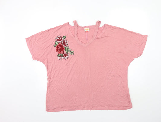 Womens UK Size L Lottie Pink  T-Shirt
