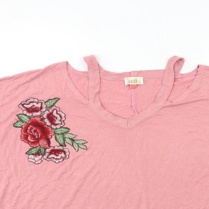 Womens UK Size L Lottie Pink  T-Shirt