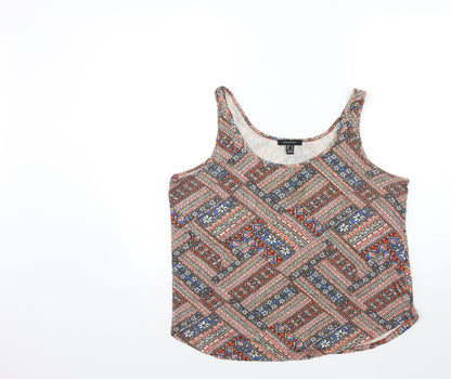 Womens UK Size 16 Atmosphere Brown Basic Tank