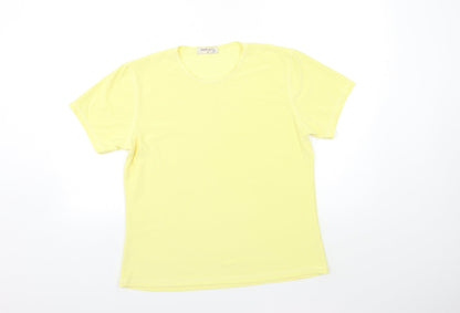 Bonmarché Womens Yellow   Basic T-Shirt Size M