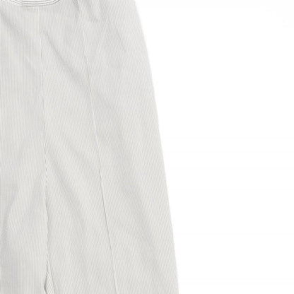 Bonmarché Womens Beige Striped  Trousers  Size 14 L26 in