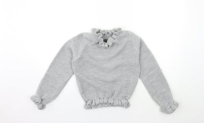 Womens UK Size S CAMEO ROSE Grey Pullover Jumper