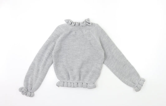 Womens UK Size S CAMEO ROSE Grey Pullover Jumper