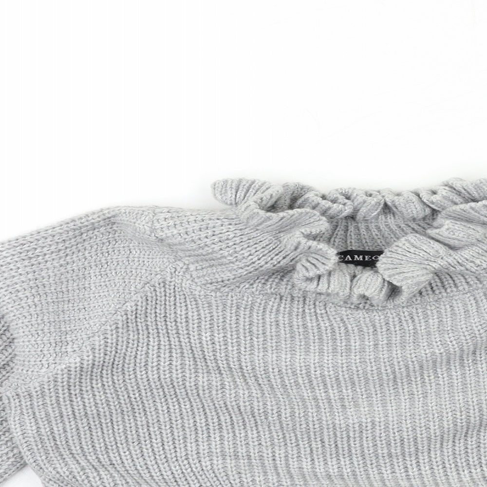 Womens UK Size S CAMEO ROSE Grey Pullover Jumper