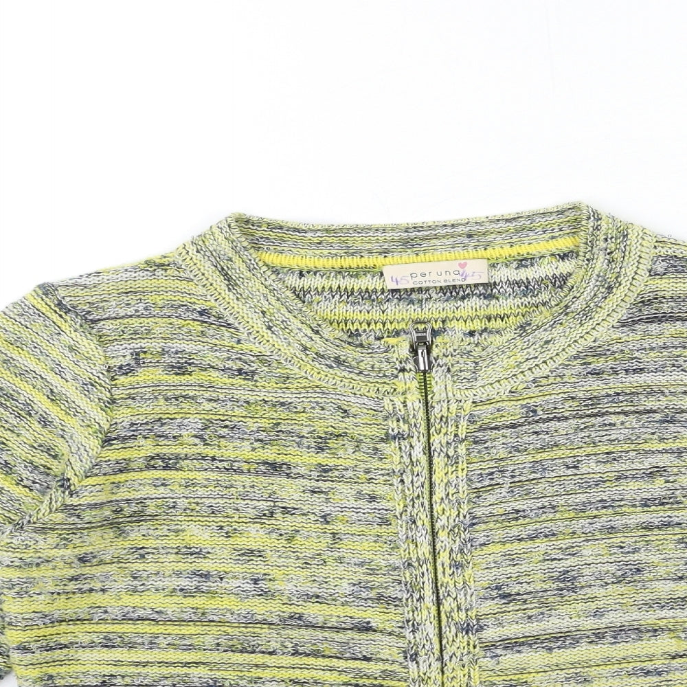 Womens UK Size 12 Marks and Spencer Yellow Cardigan Jumper