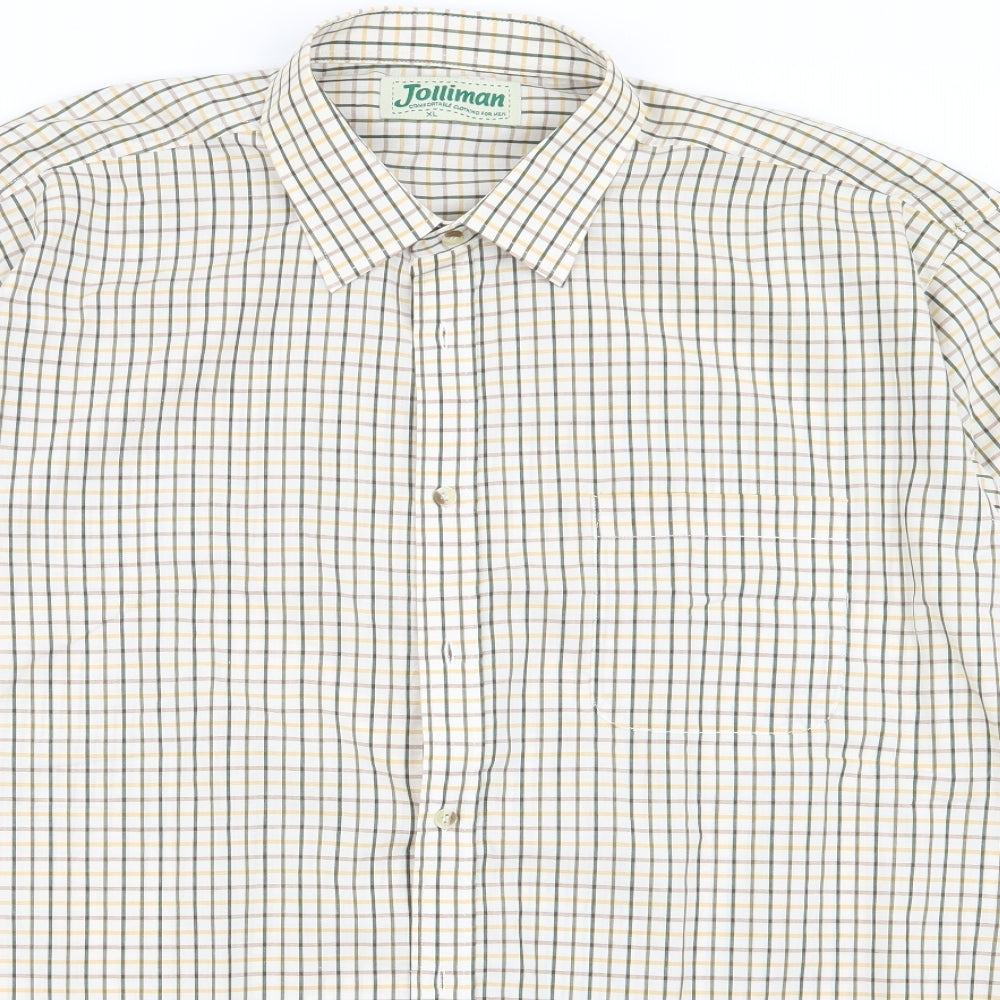 Mens UK Size XL jolliman Multicoloured  Button-Up Short Sleeve Casual Shirt
