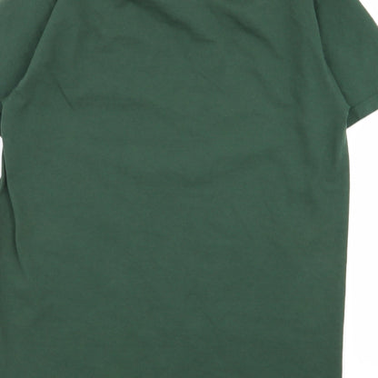 Womens UK Size S Fruit of the Loom Green Basic T-Shirt