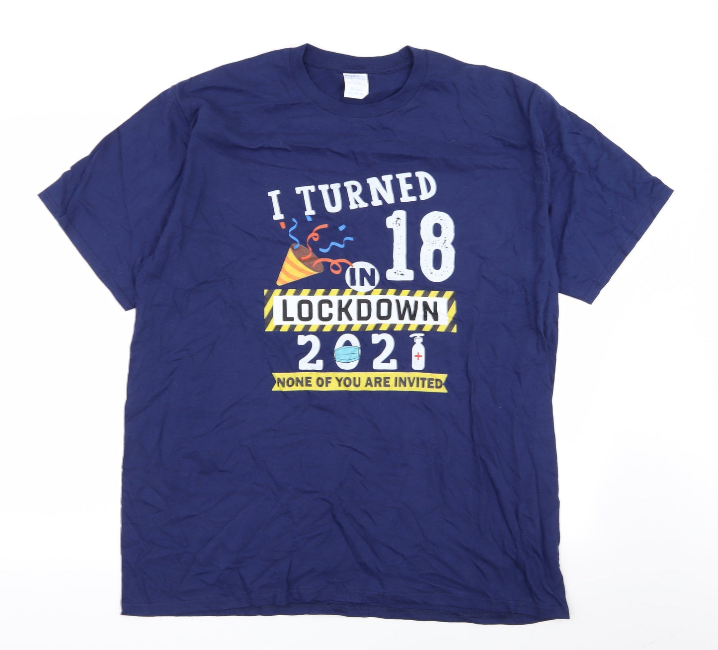 Port & Company Mens Blue    T-Shirt Size XL