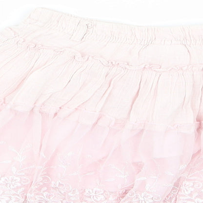 naqu Girls Pink Floral  Flare Skirt Size 5-6 Years