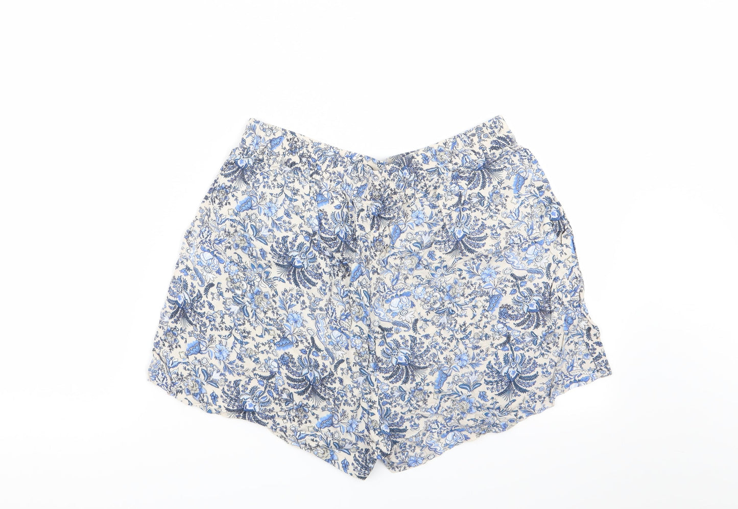 H&M Womens Multicoloured Floral  Hot Pants Shorts Size 10