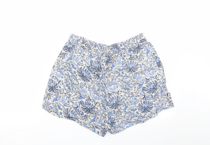 H&M Womens Multicoloured Floral  Hot Pants Shorts Size 10