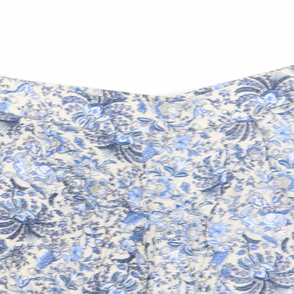 H&M Womens Multicoloured Floral  Hot Pants Shorts Size 10