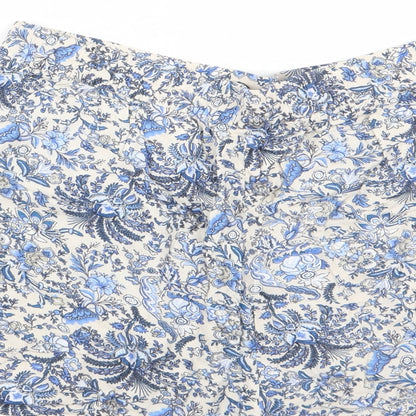 H&M Womens Multicoloured Floral  Hot Pants Shorts Size 10