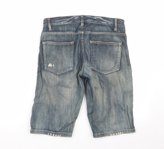 Topman Mens Blue   Chino Shorts Size 20 in