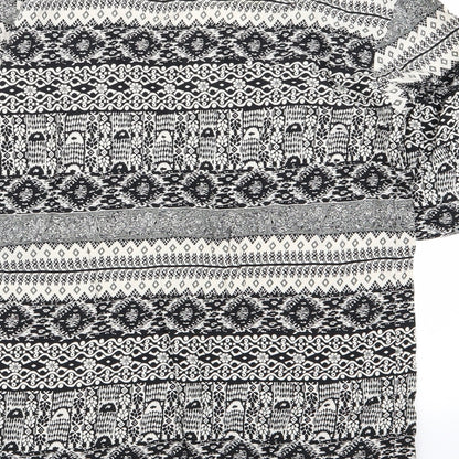 papaya holiday Womens Multicoloured Geometric  Fit & Flare  Size S
