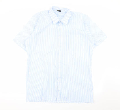 Mens UK Size L d amigo Multicoloured  Button-Up Short Sleeve Casual Shirt