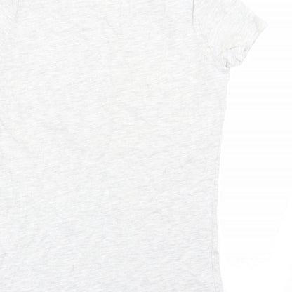 F&F Womens Grey Solid  Top Pyjama Top Size 6