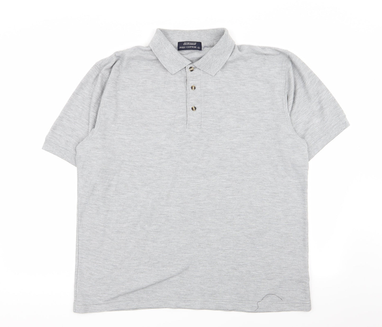 st bernard Mens Grey    Polo Size L