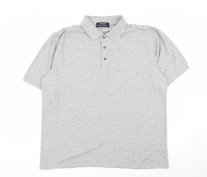 st bernard Mens Grey    Polo Size L