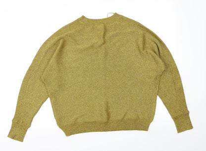 F&F Womens Yellow   Pullover Jumper Size 12