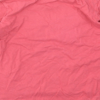 Vertbaudet Girls Pink Animal Print  Basic T-Shirt Size 6 Years