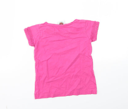 Traditional Craft Girls Pink   Basic T-Shirt Size 5-6 Years