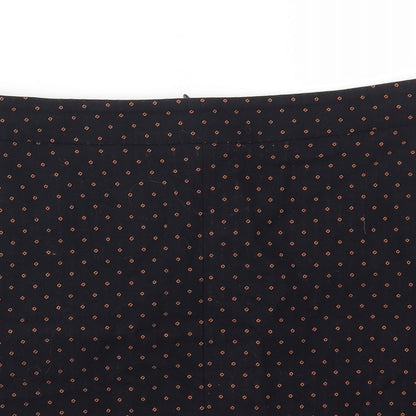 NEXT Womens Black Polka Dot  A-Line Skirt Size 8