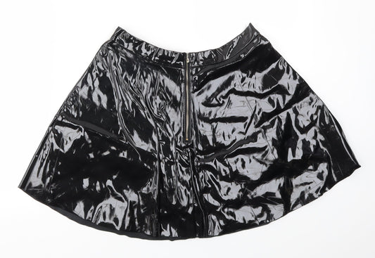 Hearts & Bows Womens Black   Flare Skirt Size 10