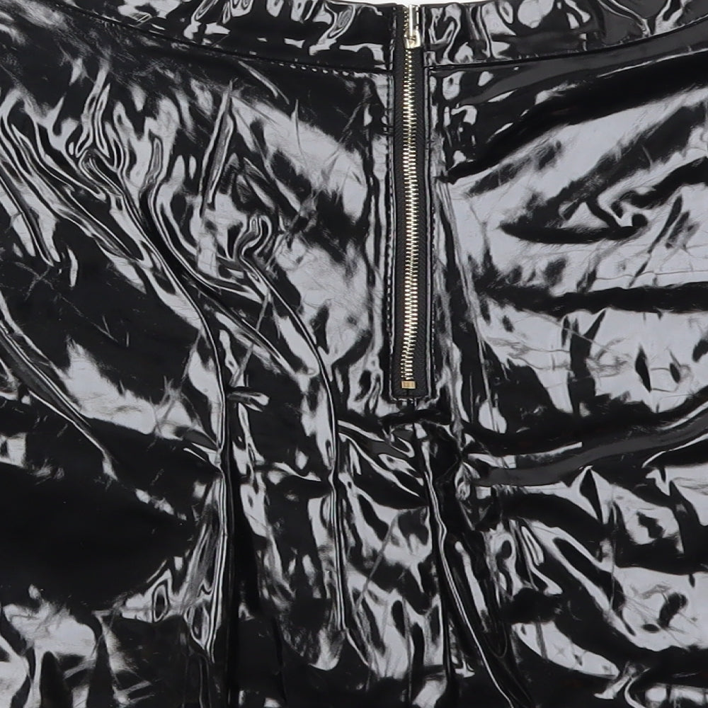 Hearts & Bows Womens Black   Flare Skirt Size 10