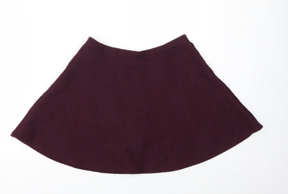 FOREVER 21 Womens Purple   Flare Skirt Size M