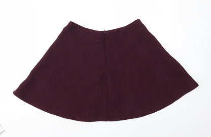 FOREVER 21 Womens Purple   Flare Skirt Size M