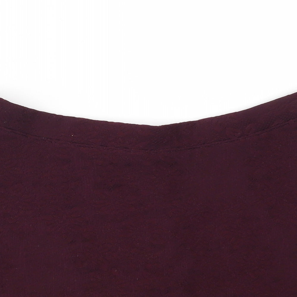 FOREVER 21 Womens Purple   Flare Skirt Size M