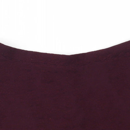 FOREVER 21 Womens Purple   Flare Skirt Size M