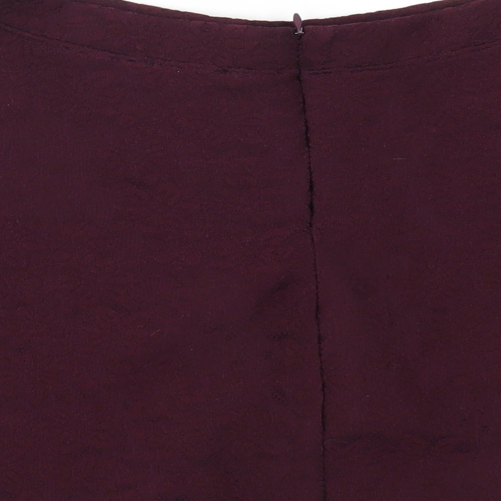 FOREVER 21 Womens Purple   Flare Skirt Size M