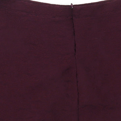 FOREVER 21 Womens Purple   Flare Skirt Size M