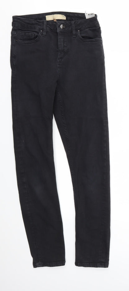 Topshop Womens Black   Skinny Jeans Size 25 in L28 in