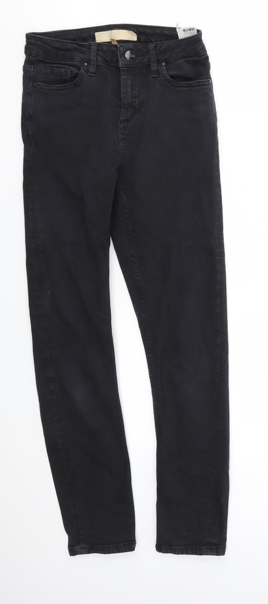 Topshop Womens Black   Skinny Jeans Size 25 in L28 in