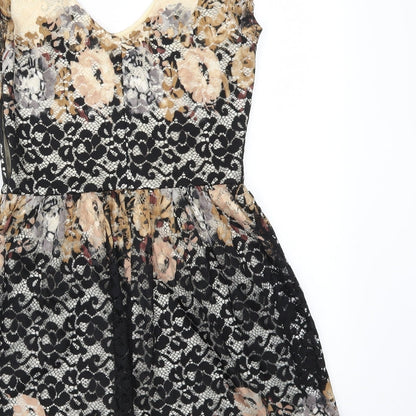 Topshop Womens Multicoloured   Fit & Flare  Size 6