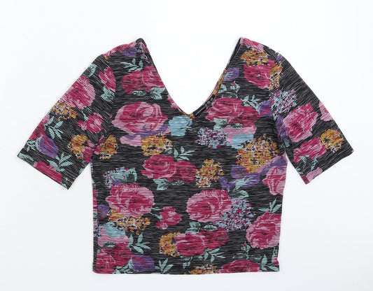 Womens UK Size 12 Atmosphere Multicoloured Basic T-Shirt