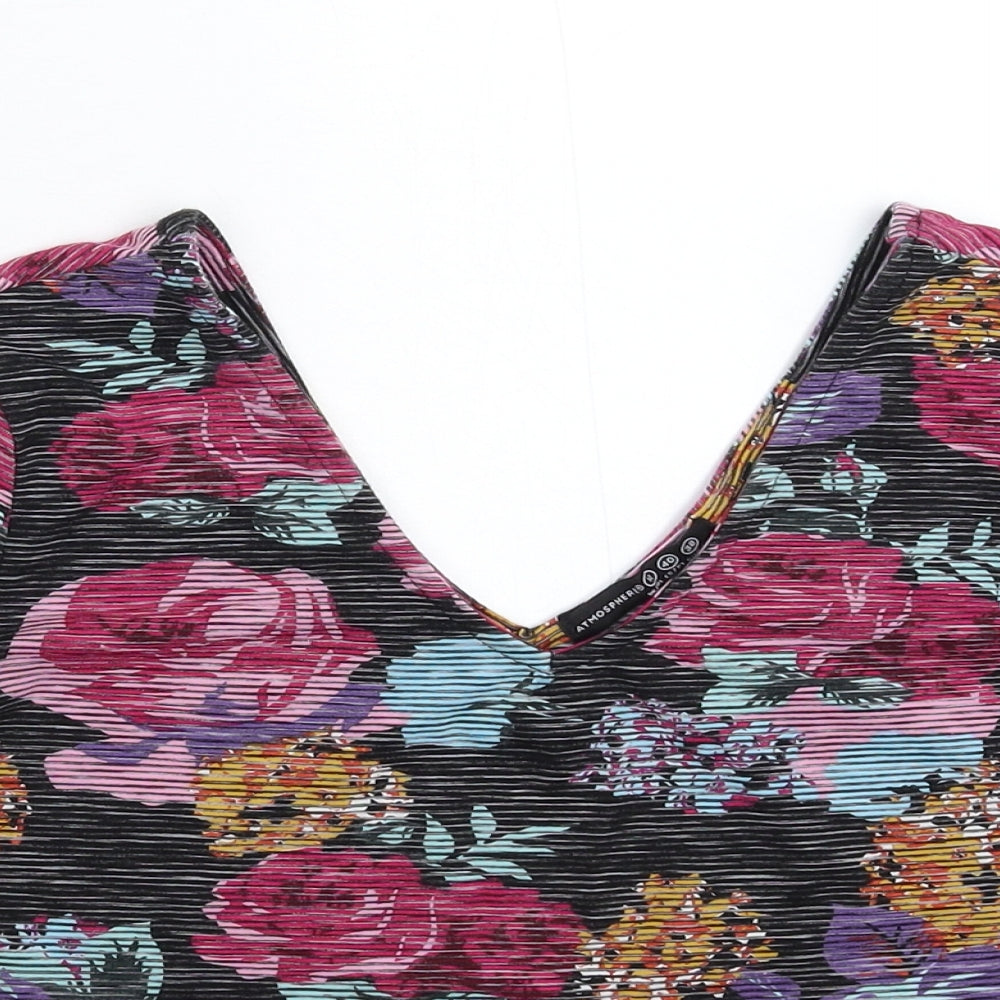 Womens UK Size 12 Atmosphere Multicoloured Basic T-Shirt