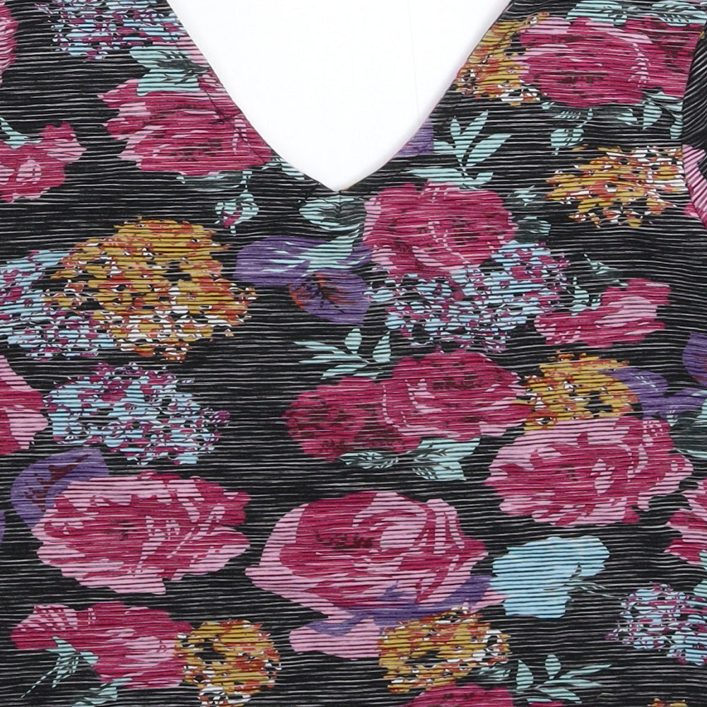 Womens UK Size 12 Atmosphere Multicoloured Basic T-Shirt
