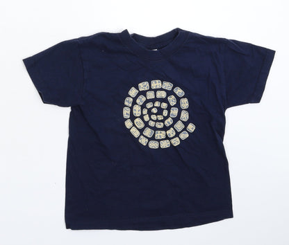 Russell Boys Blue   Basic T-Shirt Size 5-6 Years