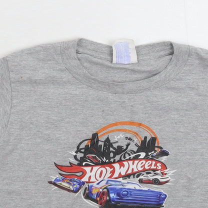 Gildan Boys Grey   Basic T-Shirt Size 5-6 Years