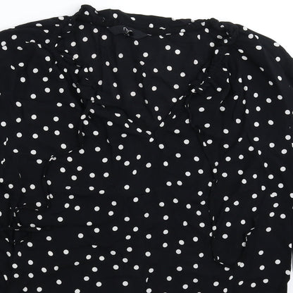 Womens UK Size 8 NEXT Black Basic Blouse