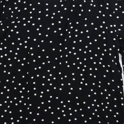 Womens UK Size 8 NEXT Black Basic Blouse