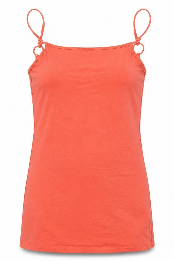 Womens UK Size 6 Atmosphere Orange Basic Tank