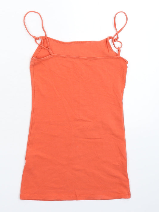 Womens UK Size 6 Atmosphere Orange Basic Tank